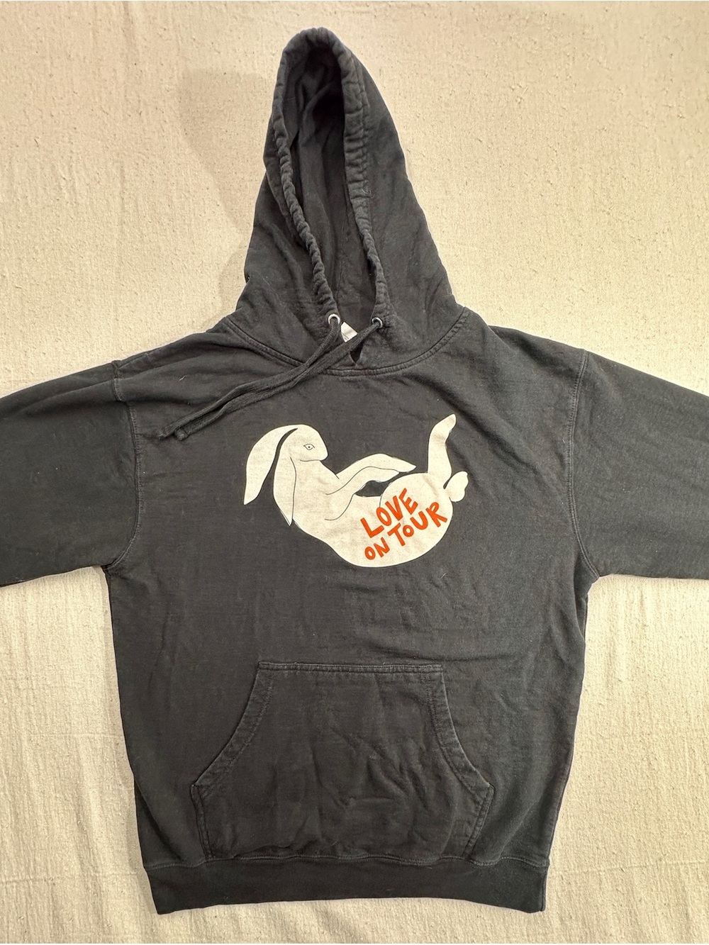 Harry Styles Love On Tour Rabbit Graphic Hoodie Black Large Concert Music (e) - Picture 7 of 7